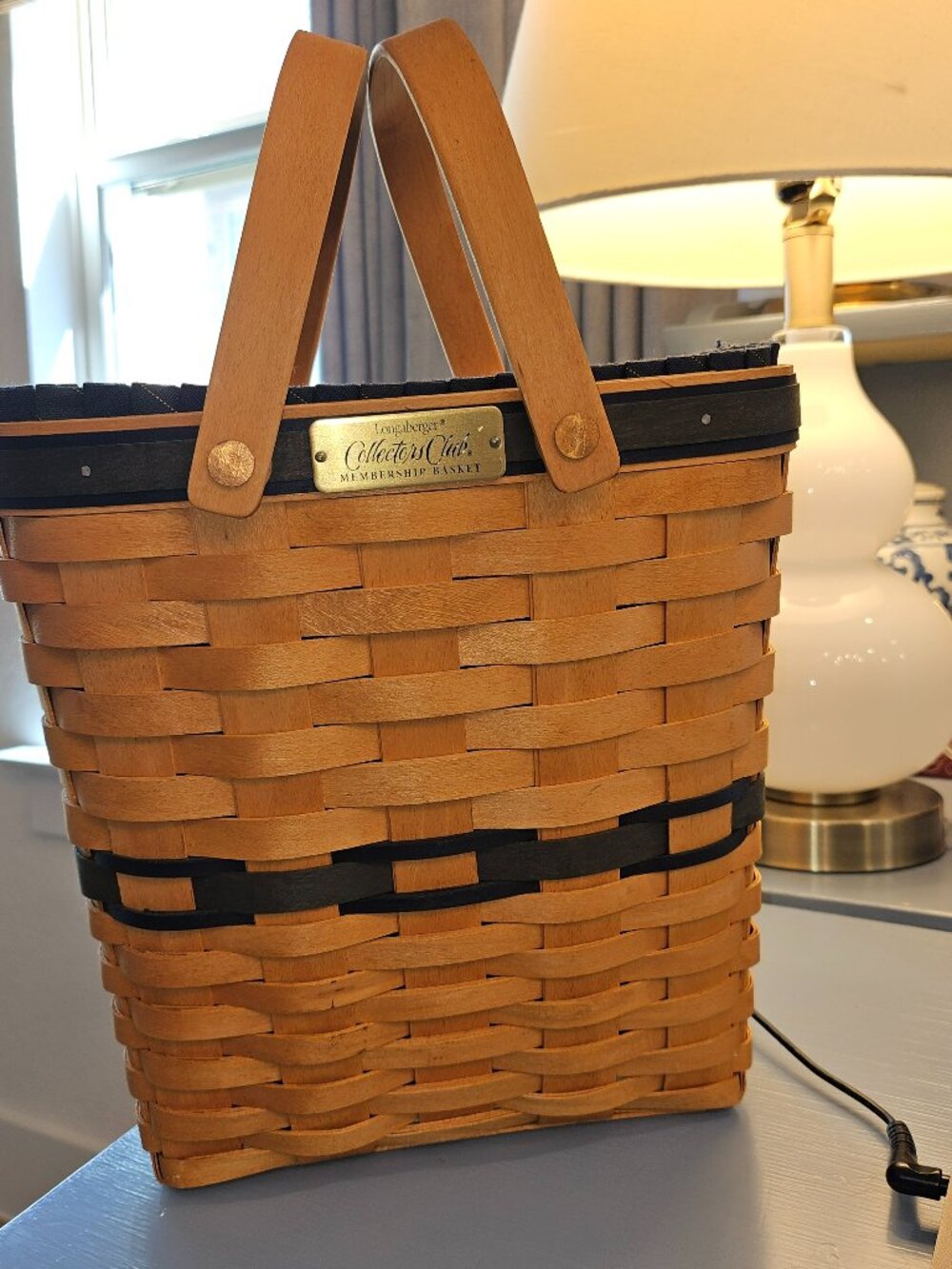 Authentic Vintage Longaberger Collectors Club Handwoven 1997 Handwoven Basket